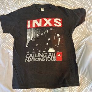 Vintage INXS Calling All Nations 1988 Tour T-Shirt, Size XL